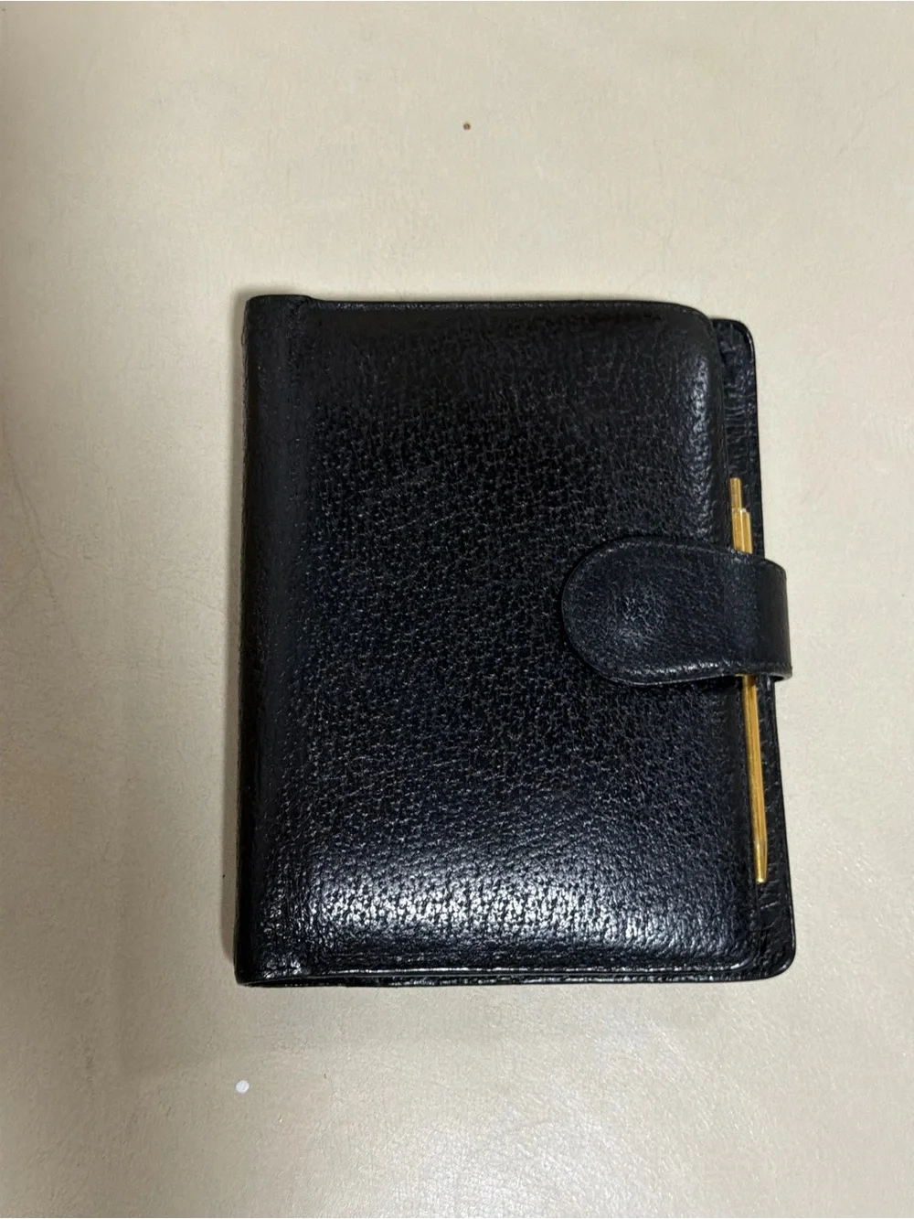 Gucci planner Classic Black with Gold Pen